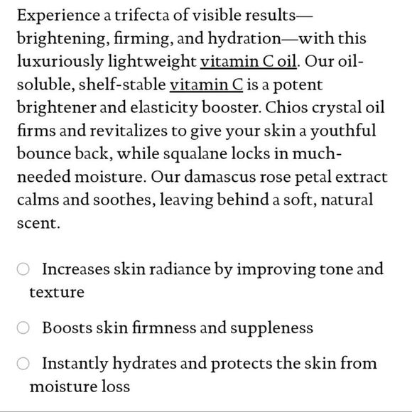 🌟$25 Biossance Squalane + Vitamin C Rose Oil - Picture 2 of 8